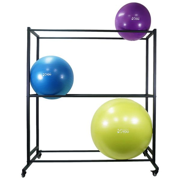 Healthy You 6 Exercise Ball Rack with Wheels
