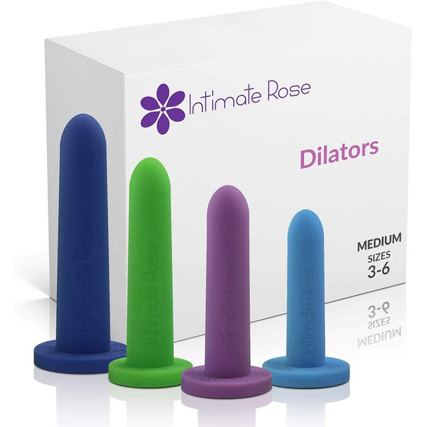 Intimate Rose Silicone Vaginal Dilators Medium Pack - Size 3-6