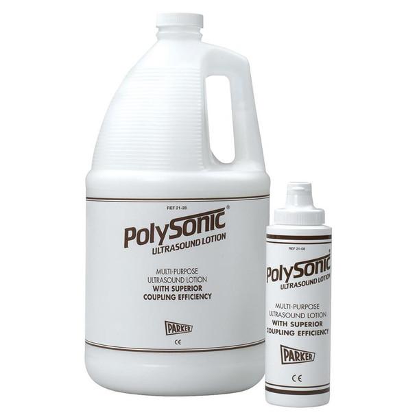 Parker Labs Polysonic Ultrasound Lotion with Aloe Vera 1 Gallon with Refillable Dispenser Bottle
