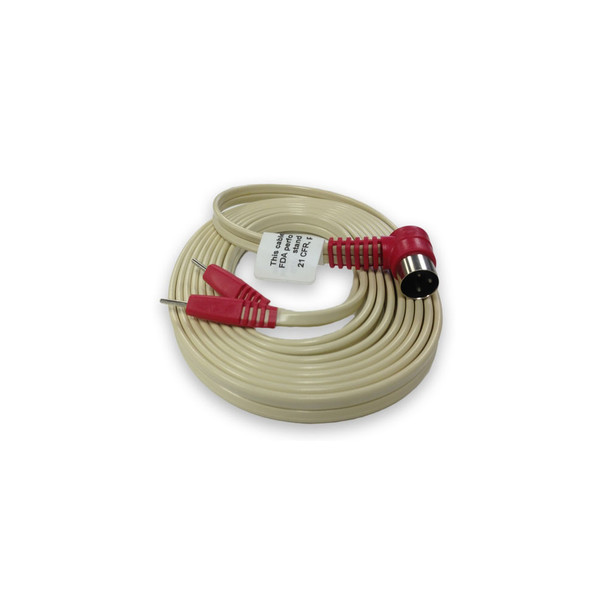 120" Right Angle 3 Pin Din Plug to .080 Pin Leads