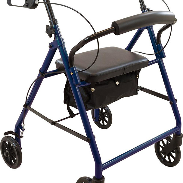 Roscoe Basic Steel Rollator with Padded Seat