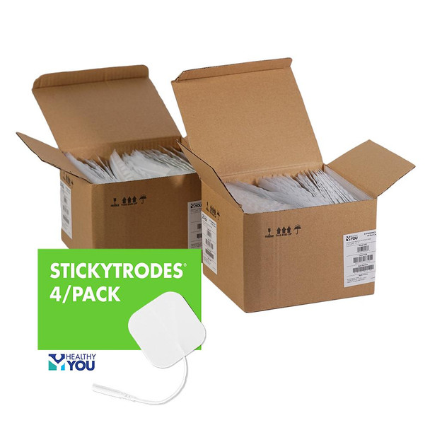 StickyTrodes Electrodes 4/Pack - Foam, 2" Square Bulk 100/Case