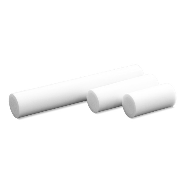 Healthy You White PE Medium/Firm Foam Roller