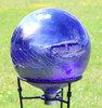 Glass Gazing Ball "Cobalt Blue" 12 Inch 