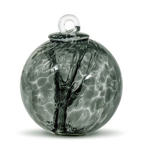 Small Witch Ball Neutral Grey