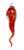 Italian Horn  "Cornicello" Garnet Red