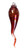 Italian Horn  "Cornicello" Garnet Red