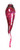 Italian Horn  "Cornicello" Wine Red