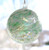 Mint Green Jade White Twist Iridized  4 Inch