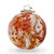 Witch Ball Orange & Opal Orange Iridized