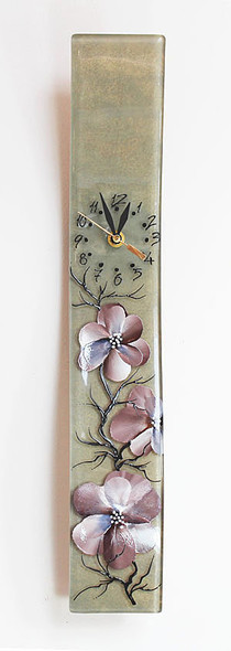 Arciform Billet Clock "Blossoms Beige" 
