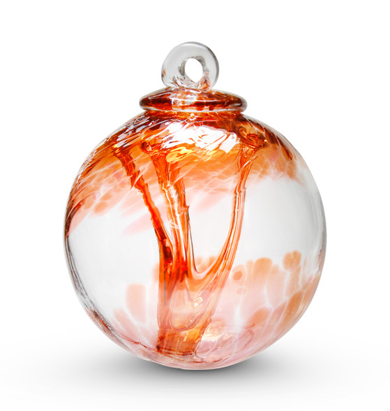 Spirit Tree Witch Ball  (Aurora Reddish) 4 inch