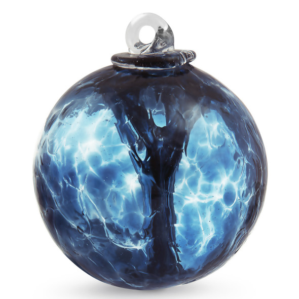 Small Witch Ball "Steel Blue"