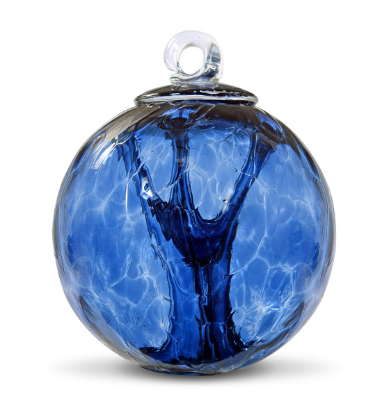 Small Witch Ball "Steel Blue"