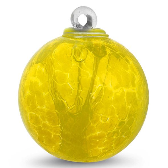 Small Witch Ball Transparent Yellow