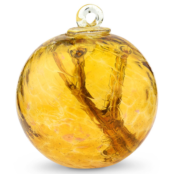 Small Witch Ball "Gold Topaz"