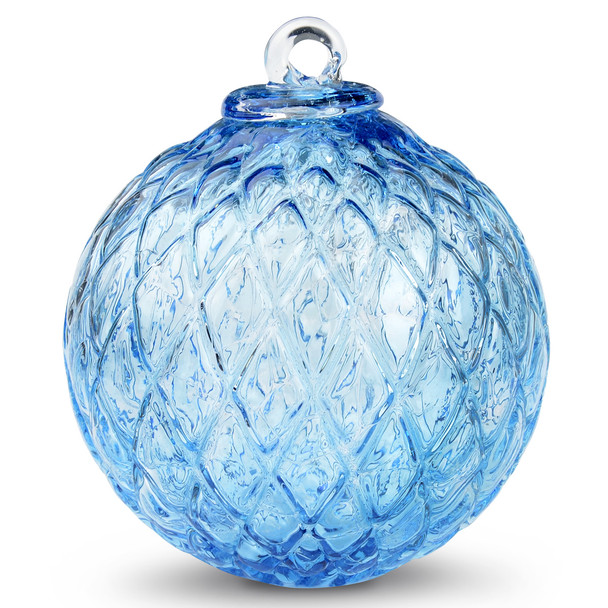 Diamond Optic Friendship Ball, Copper Blue (4 inch)