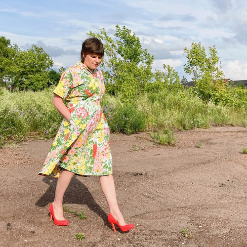 Kitty Dress, M Floral