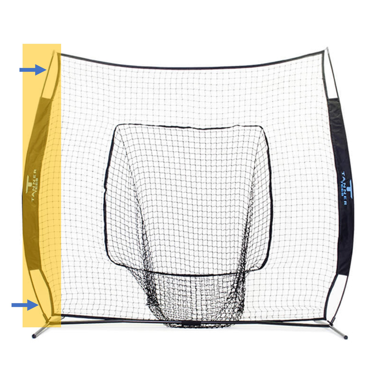 Replacement Side Pole for Tanner 7 x 7 Batting Net TANNER TEES