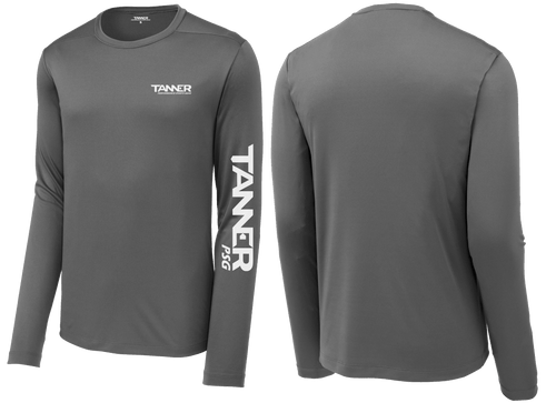 Tanner Men's UV Tech Grey Long Sleeve Shirt