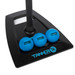 Tanner Jr Youth Batting Tee - Base Detailed View with Weighted Rubber Training Balls Tanner Jr Youth Batting Tee - Base Detailed View with Weighted Rubber Training Balls