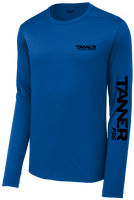 Tanner Brand UV Tech Performance Sport Gear Long Sleeve Shirt (Blue) - 3/4 View