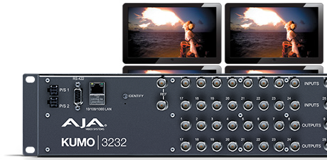 AJA KUMO 32 x32 Compact 12G-SDI Router, with 1 power supply | BIS