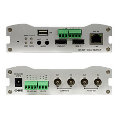 Marshall VS-102-HDSDI 2.0 MP High Resolution Encoder & Decoder w/ HD-SDI - Front & Rear Views