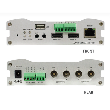 Marshall VS-103E-3GSDI 1080p60 Full HD Video Encoder w/ Embedded Audio - Front & Rear Views