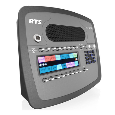 RTS DKP-4016W 16 Key Wall-Mount Intercom Station - Left Front View