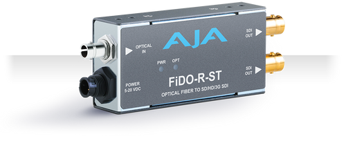 1-Channel Single Mode ST Fiber to 3G-SDI with Dual Outputs Receiver