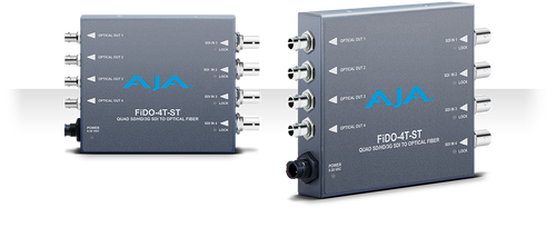4-Channel Single Mode ST Fiber to 3G-SDI Transmitter