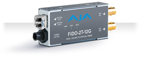 2-Channel 12G-SDI to Single Mode LC Fiber Transmitter