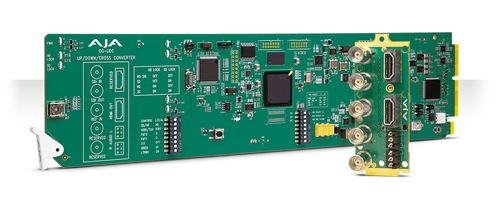 3G-SDI Up, Down, Cross-Conversion, 2-Ch Unbalanced Audio Output