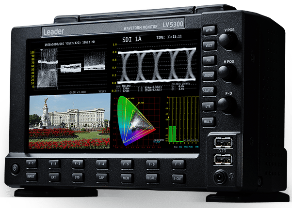 Leader Waveform Monitor with SDI Inputs (2) plus Eye Pattern