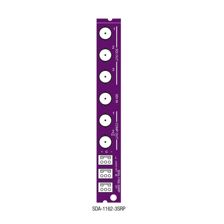 Grass Valley Single Rear Conn Panel with 3 SDI Outputs for SDA-1162 | BIS