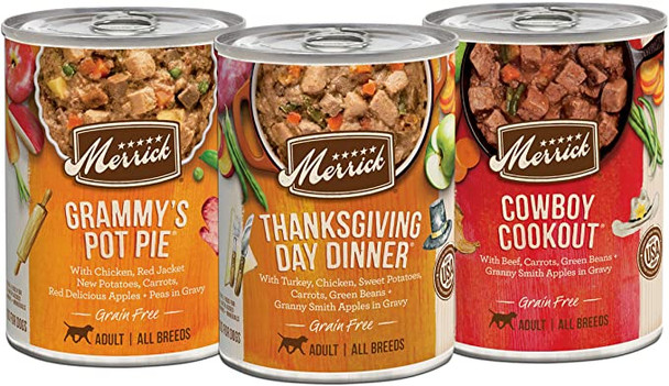 Grain Free Favorites Wet Dog Food Variety Pack - (12) 12.7 Ounces Cans