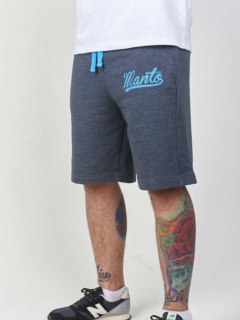 MANTO "TOKYO 2015" COTTON SHORTS Gray/Blue