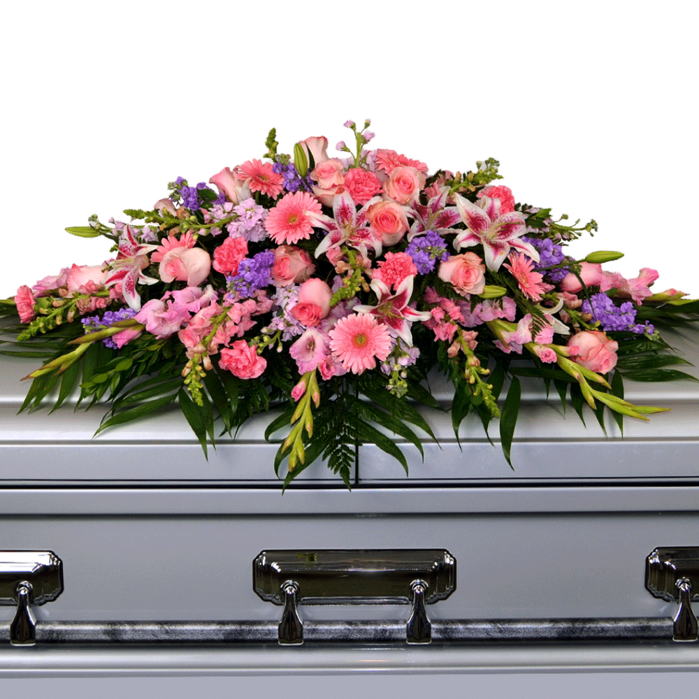 A Peaceful Memory Casket Spray — El Paso florist arrangement