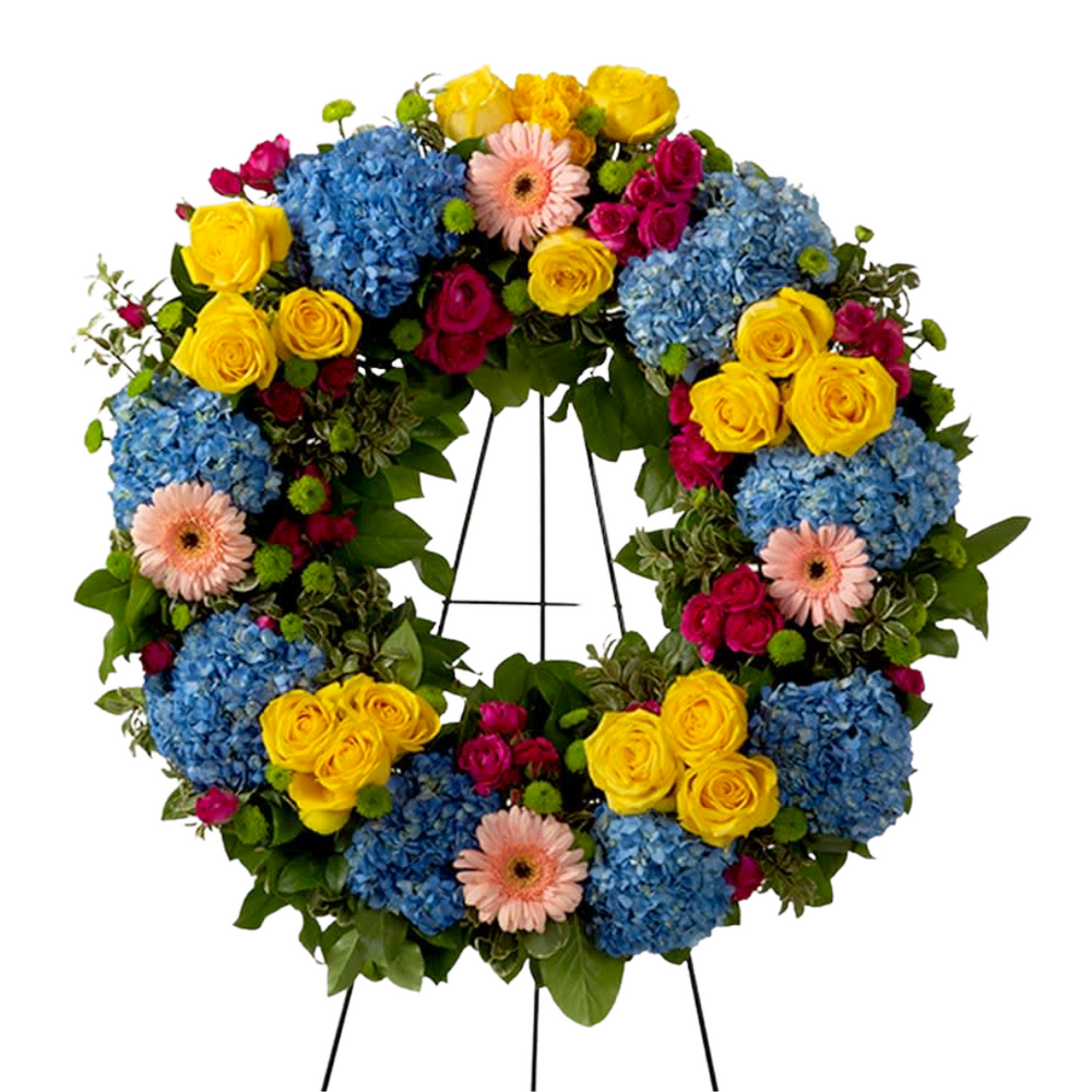 Blue Skies Wreath — El Paso florist arrangement
