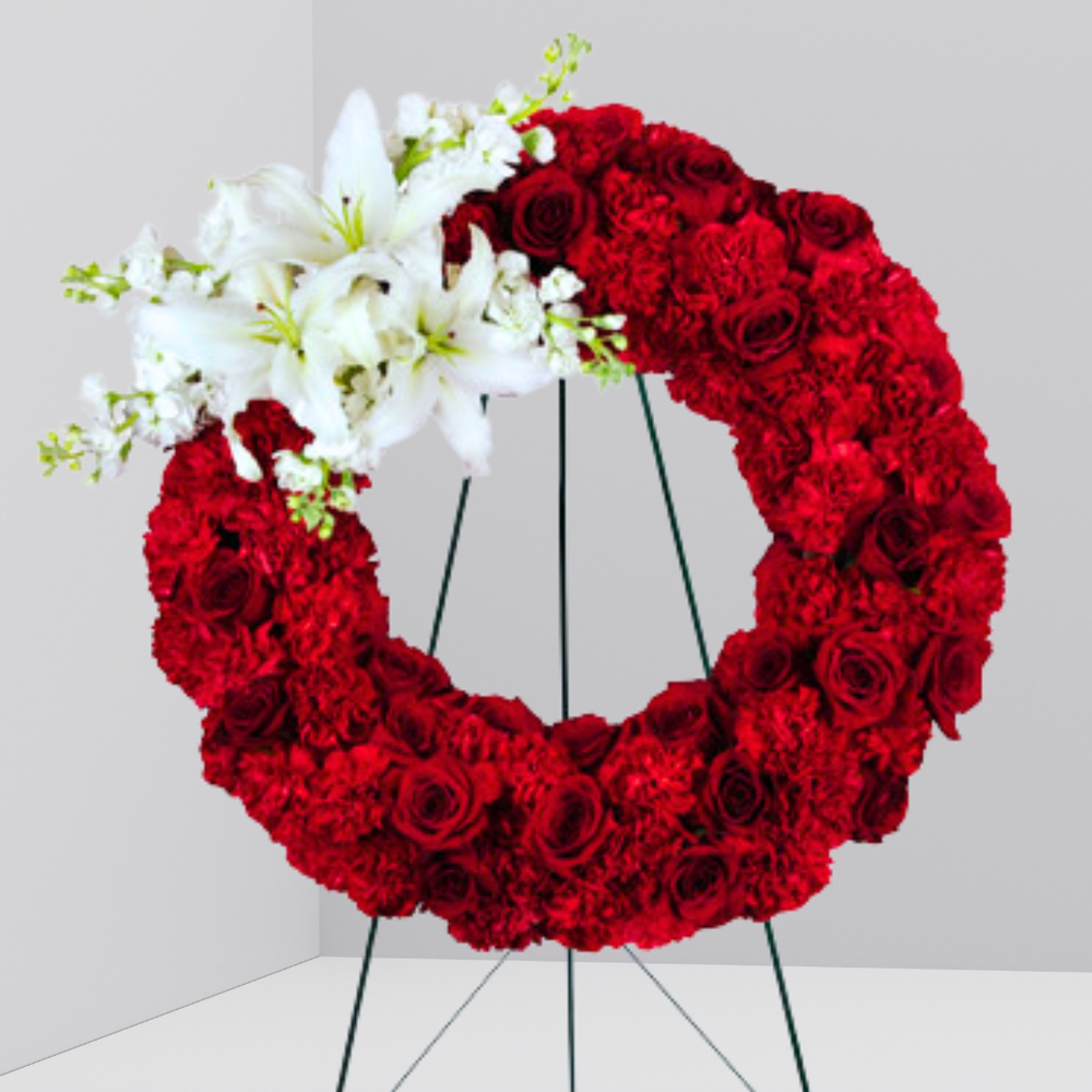 Joyful Departure Wreath — El Paso florist arrangement