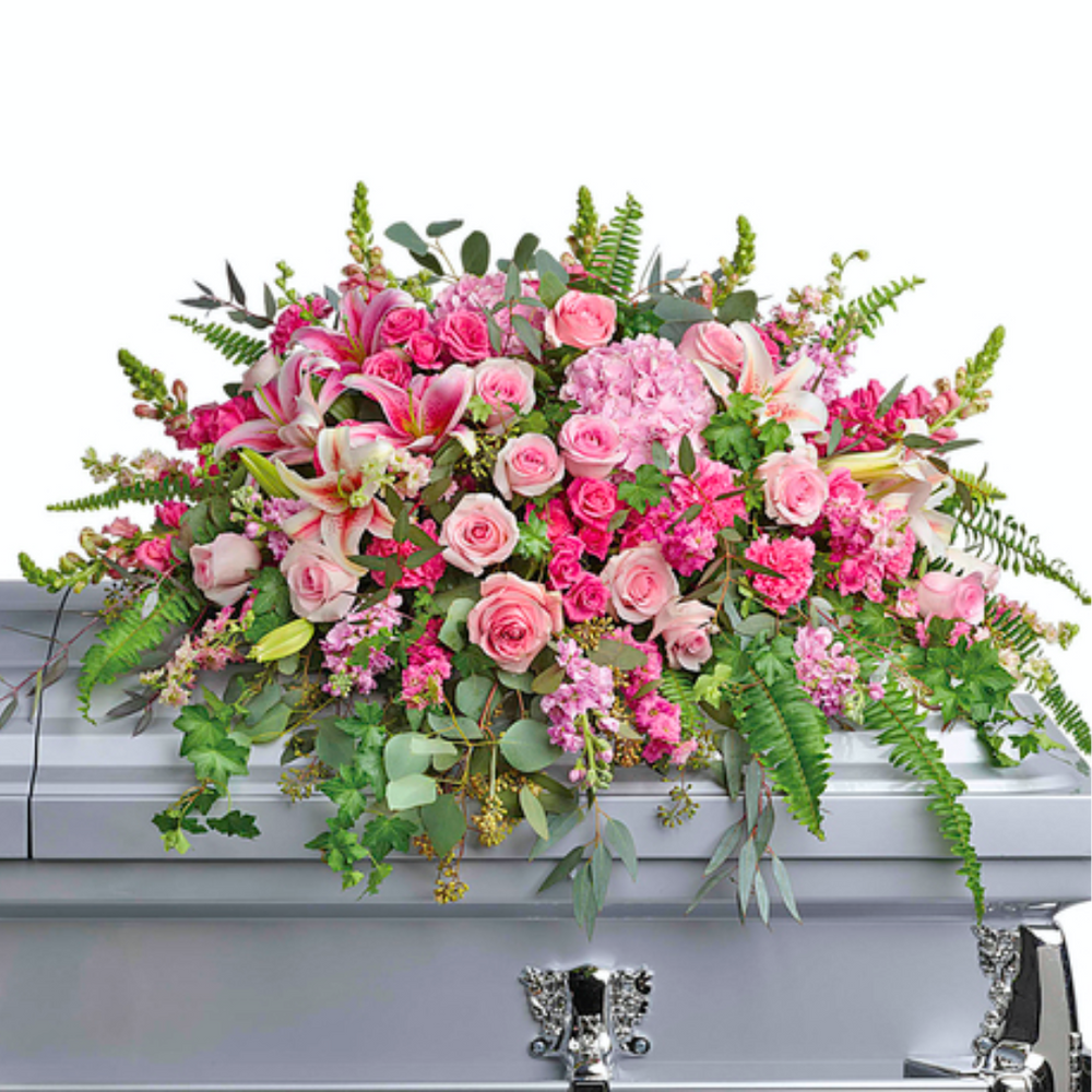 Heaven Received Casket Spray — El Paso florist arrangement