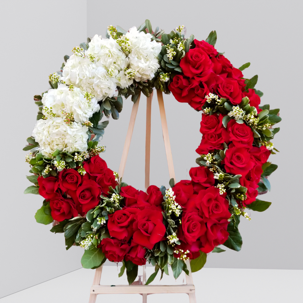 Heart Prayers Wreath — El Paso florist arrangement