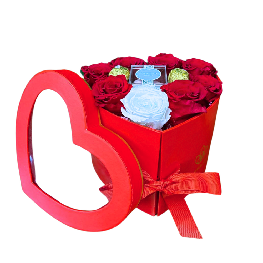 Preserved Rose Heart #P11 — El Paso florist arrangement