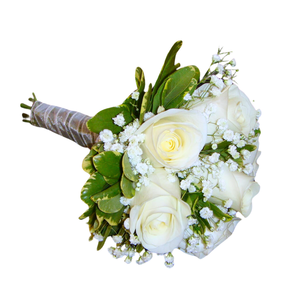 6 White Rose Bouquet — El Paso florist arrangement