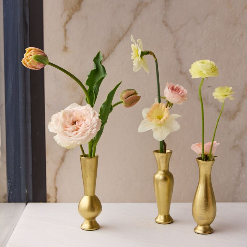 Henna Budvases - (3) 2" x 6" — El Paso florist arrangement