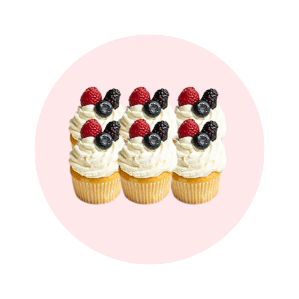6 Cupcakes — El Paso florist arrangement