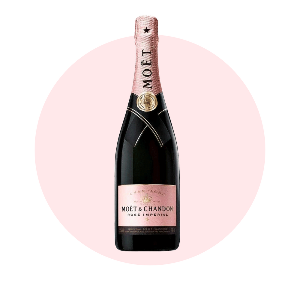 Moet & Chandon Rose Imperial Champagne — El Paso florist arrangement