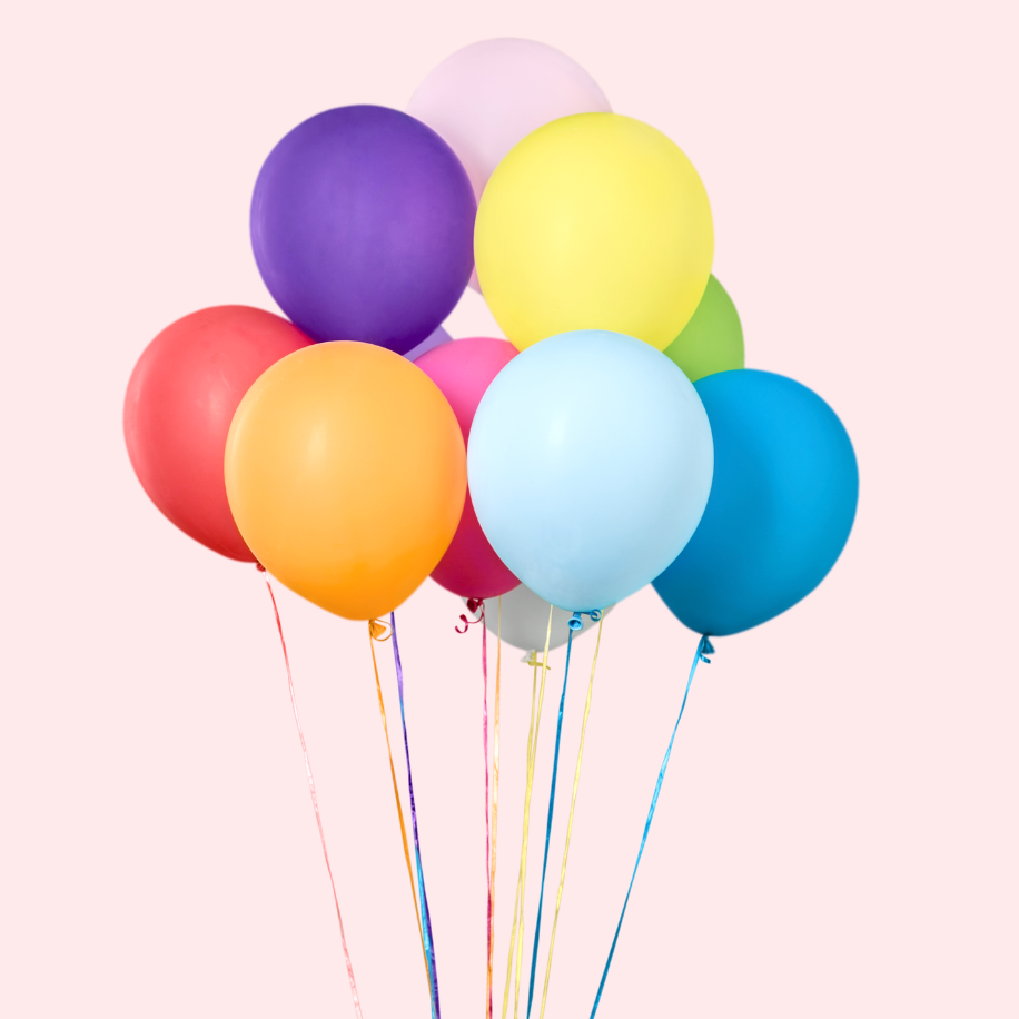 12 Assorted Balloons — El Paso florist arrangement