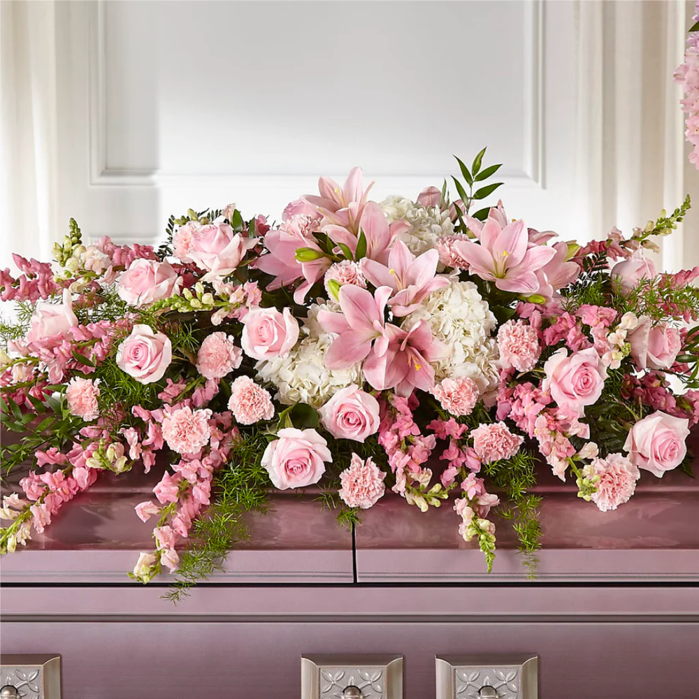 Life & Remembrance Casket Spray — El Paso florist arrangement